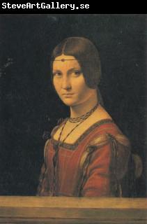 Leonardo  Da Vinci Portrait of a Lady at the Court of Milan (san05)